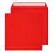 Blake Colour Pillar Box Red Peel & Seal Square Wallet 220x220mm 120gsm Pack 250 Code 506 506