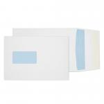 Blake Packaging White Window Peel & Seal Gusset Pocket 229x162mm 120gsm Pack 125 Code 6001 6001