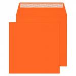 Blake Creative Colour Pumpkin Orange Peel & Seal Square Wallet 160x160mm 120gsm Pack 500 605