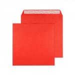 Blake Creative Colour Pillar Box Red Peel & Seal Square Wallet 160x160mm 120gsm Pack 500 606