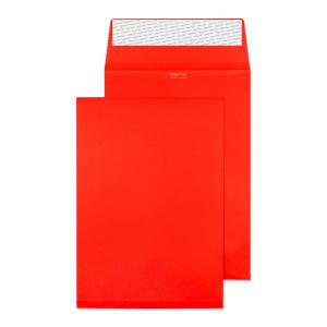 Image of Blake Colour Pillar Box Red Peel & Seal Gusset Pocket 229x162mm