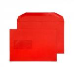 Blake Creative Colour Pillar Box Red Window Gummed Mailer 162x235mm 120gsm Pack 500 806MW