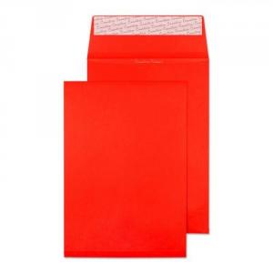 Image of Blake Colour Pillar Box Red Peel & Seal Gusset Pocket 324x229mm