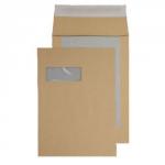 Blake Purely Packaging Manilla Window Peel & Seal Board Back Gusset 324x229x25mm 120gsm Pack 125 93901MW