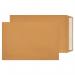 The picture shows a pack of 250 cream manilla envelopes from Blake Avant Garde. They are sized at 381x254mm and have a 130gsm weight. The envelopes have a peel and seal closure and are neatly stacked. Perfect for storing and mailing documents and letters.