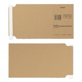 Blake Vita Green Bookwrap Manilla Peal & Seal 217x155x52mm Pack 25 Code BWM02 BWM02