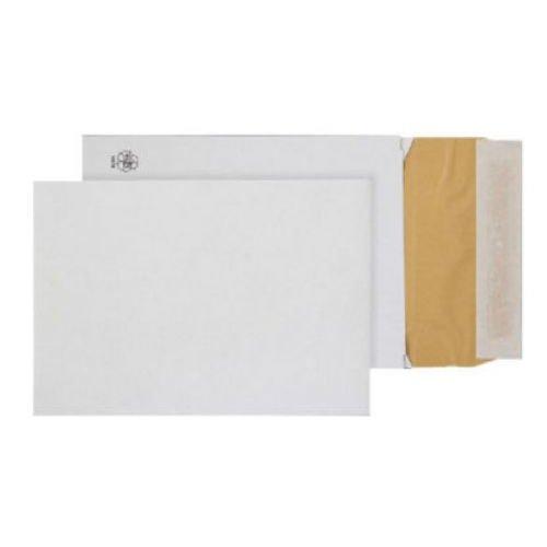 Cheap Stationery Supply of Blake Purely Packaging White Peel & Seal Padded Gusset Pocket 229x162x50mm 140gsm Pack 100 EPC5 Office Statationery