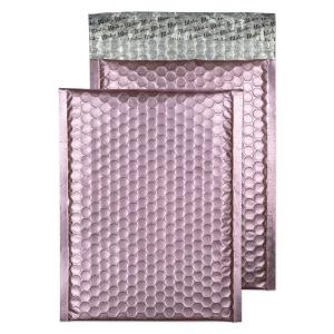 Image of Blake Colour Packaging Baby Pink Peel and Seal Metallic Bubble 250 x