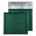 Blake Colour Packaging British Racing Green Peel and Seal Metallic Bubble 165 x 165mm 70Mu Pack 100 Code MTBRG165 MTBRG165