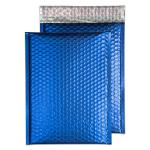 Blake Colour Packaging Victory Blue Peel and Seal Metallic Matt Bubble 320 x 240mm 70Mu Pack 100 Code MTVB324 MTVB324