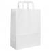 Blake VITA White  Flat Handled Carrier Bag 260 x 120mm 80gsm Pack 250 Code PCF131 PCF131