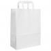 Blake VITA White Flat Handled Carrier Bag 260 x 120mm 80gsm Pack 250 Code PCF131 PCF131