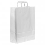 Blake VITA White  Flat Handled Carrier Bag 320 x 140mm 80gsm Pack 150 Code PCF141 PCF141