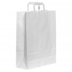 Blake VITA White  Flat Handled Carrier Bag 320 x 140mm 80gsm Pack 150 Code PCF141 PCF141