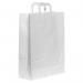 Blake VITA White Flat Handled Carrier Bag 320 x 140mm 80gsm Pack 150 Code PCF141 PCF141