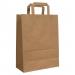 Blake VITA Brown  Flat Handled Carrier Bag 260 x 120mm 80gsm Pack 200 Code PCF231 PCF231