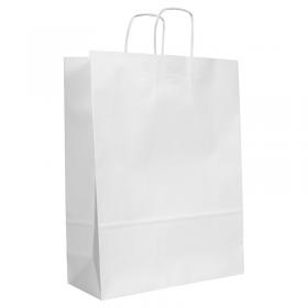 Blake VITA White Twist Handled Carrier Bag 320 x 120 x 410mm 100gsm Pack 150 Code PCT540 PCT540