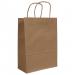 Blake VITA Brown  Twist Handled Carrier Bag 180 x 80 x 240mm 80gsm Pack 300 Code PCT610 PCT610