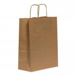 Blake VITA Brown  Twist Handled Carrier Bag 220 x 100mm 90gsm Pack 300 Code PCT620 PCT620