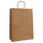 Blake VITA Brown  Twist Handled Carrier Bag 240 x 110mm 90gsm Pack 200 Code PCT630 PCT630