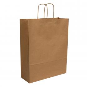 Blake VITA Brown  Twist Handled Carrier Bag 320 x 120 x 410mm 100gsm Pack 150 Code PCT640 PCT640