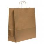 Blake VITA Brown Twist Handled Carrier Bag 450 x 170mm 100gsm Pack 100 Code PCT680 PCT680