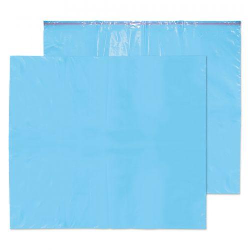 Cheap Stationery Supply of Blake Purely Packaging Blue Peel and Seal Polythene Pocket 711x589mm 55Mu Pack 200 PE114/B Office Statationery