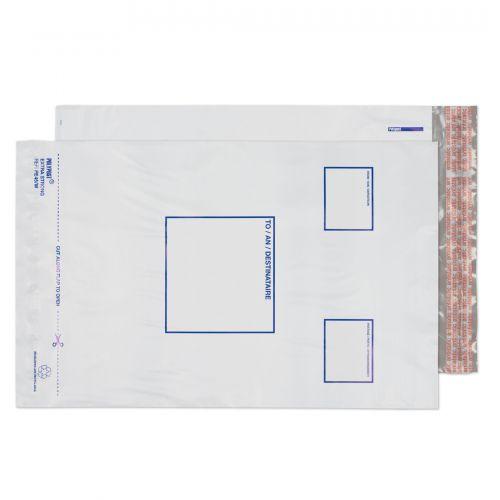 Cheap Stationery Supply of Blake Purely Packaging White Peel & Seal Polythene Pocket 255x350mm 50Mu Pack 1000 PE45/W Office Statationery