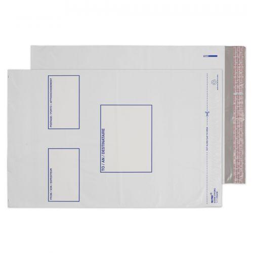 Cheap Stationery Supply of Blake Purely Packaging White Peel & Seal Polythene Pocket 330x460mm 50Mu Pack 500 PE64/W Office Statationery