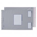 Blake Packaging Grey Peel and Seal Polypost Polythene  445 x 315mm 50Mu Pack 500 Code PE65/GR PE65/GR