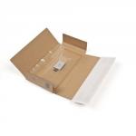 Blake Purely Packaging KRAFT Peel & Seal Postal Box 235x122x20mm 120 Pack 25 PSB10