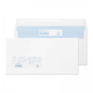 Blake Environmental White Window Self Seal Wallet 110x220mm 90gsm Pack