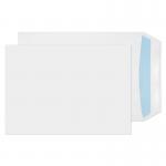 This photo shows a stack of environmentally-friendly white envelopes from the Blake Miscellaneous Sized Envelopes collection. The envelopes are self-sealing and measure 229x162mm. The pack contains 500 envelopes.