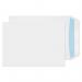This photo shows a stack of environmentally-friendly white envelopes from the Blake Miscellaneous Sized Envelopes collection. The envelopes are self-sealing and measure 229x162mm. The pack contains 500 envelopes.