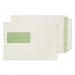 Blake Environmental Natural White Window Self Seal Pocket 229x162mm 90gsm Pack 500 Code RE3831 RE3831