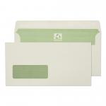 Blake Environmental Natural White Window Self Seal Wallet 110x220mm 90gsm Pack 500 Code RE4360 RE4360