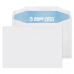 The image shows several white envelopes with gummed closures and Blake branding. They are miscellaneous sizes, with the largest being 162x229mm. The envelopes are made from 90gsm paper and come in a pack of 500.