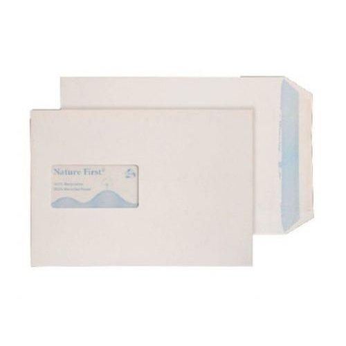 Cheap Stationery Supply of Blake Purely Environmental White Window Self Seal Pocket 229x162mm 90gsm Pack 500 RN17084 Office Statationery
