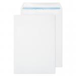 The image shows a pack of white, self-seal, pocket-sized envelopes made by Blake. The envelopes are 324x229 mm in size and made of 100gsm paper. There are 250 envelopes in the pack, each featuring the Blake logo on the top left corner.