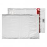 Blake Packaging White Peel & Seal Polythene Pocket 320x240mm 70Mu Pack 500 Code SE920 SE920