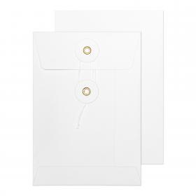 Blake Senses String & Washer White Internal Mail Pocket 162x114mm 180gsm Pack 200 Code SW622 SW622