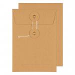 Blake Senses String & Washer Manilla Internal Mail Pocket 162x114mm 180gsm Pack 200 Code SW722 SW722