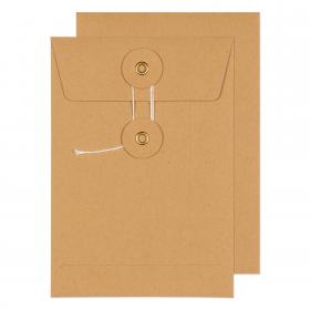 Blake Senses String & Washer Manilla Internal Mail Pocket 162x114mm 180gsm Pack 200 Code SW722 SW722