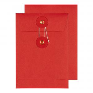 Blake Senses String & Washer Red Internal Mail Pocket 162x114mm