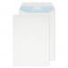 This picture shows a stack of Blake Miscellaneous Sized Envelopes made of durable 125gsm white paper. They feature a secure Peel & Seal closure and are tear resistant. Each envelope measures 324x229mm and this pack includes 125 envelopes.