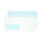Blake PurelyEveryday Dl 90gsm Self Seal White Window Envelopes (Pack of 50) 13884/50PR BLK70567