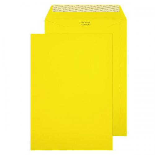 Cheap Stationery Supply of C4 Pocket Envelope Peel and Seal 120gsm Banana Yellow (Pack of 250) 403P BLK76412 Office Statationery