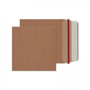 Blake All Board Square Envelope Rip Strip 350gsm 140x140mm Kraft Pack