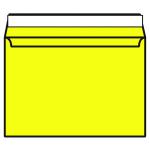 C4 Wallet Envelope Peel and Seal 120gsm Banana Yellow (Pack of 250) BLK93023 BLK93023