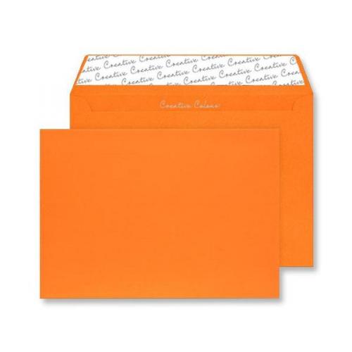 Cheap Stationery Supply of Blake Creative Colour C5 120g/m2 Peel and Seal Wallet Envelope Pumpkin Orange Pack of 100 305/100 Office Statationery